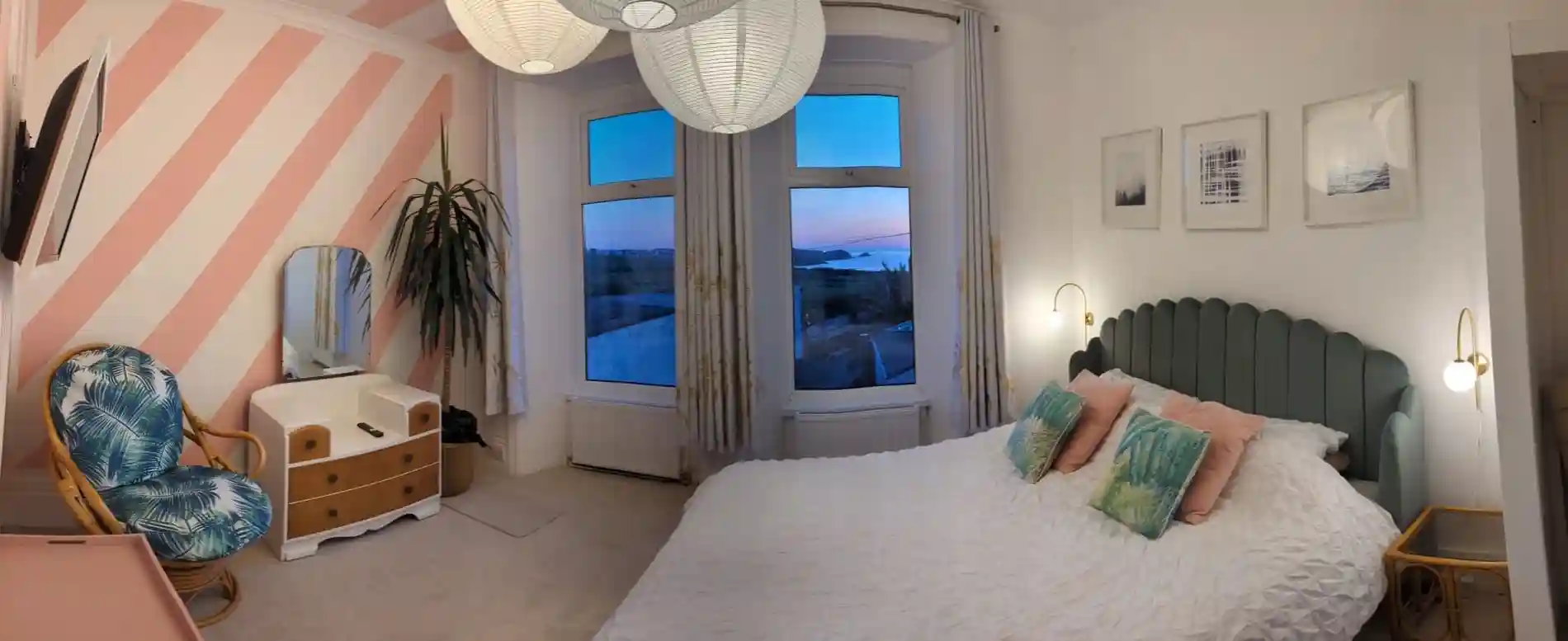 Fistral Room - Treheveras Guesthouse Newquay Cornwall